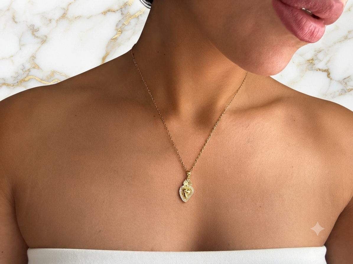 Collana "Cuore Sacro" – Pendente Ex-Voto