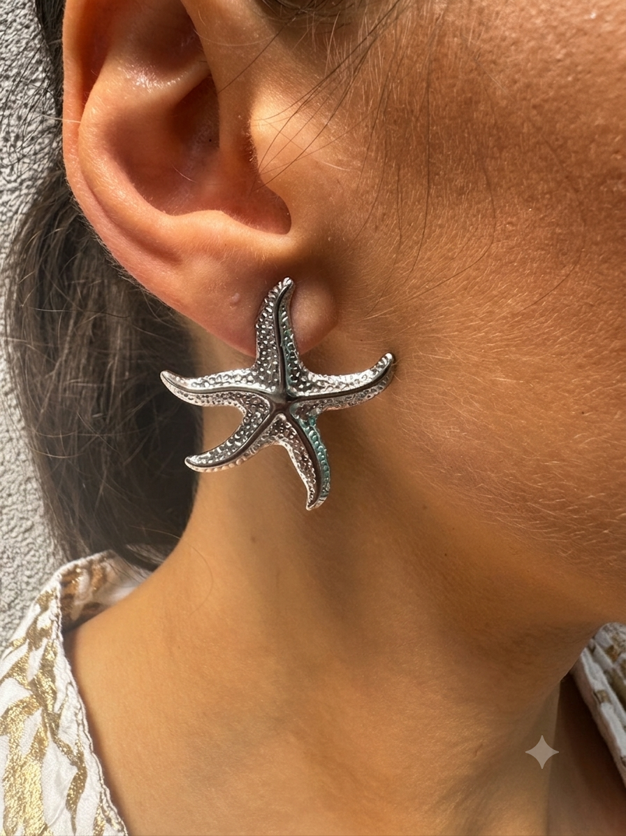Orecchini Stella Marina in Argento