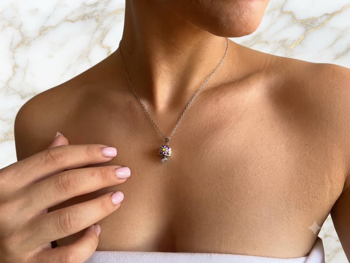 Collana "Giardino Incantato" – Pendente Floreale